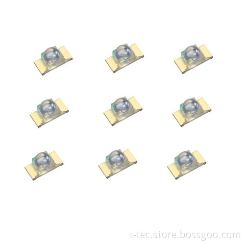 1206 PLCC2 Dome LED InGaAsP Deep Red Color 620nm-700nm Wavelength SMD